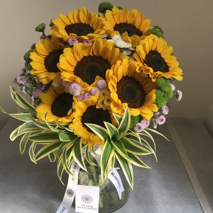 Shining Sunflower Jar