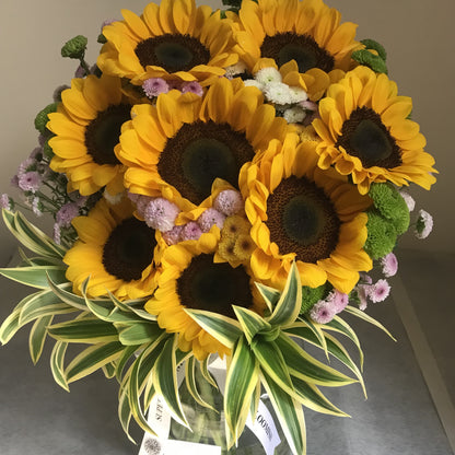 Shining Sunflower Jar