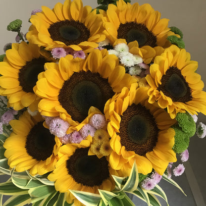 Shining Sunflower Jar