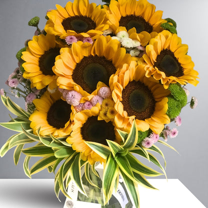 Shining Sunflower Jar